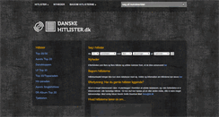 Desktop Screenshot of danskehitlister.dk
