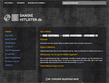 Tablet Screenshot of danskehitlister.dk